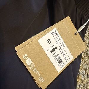 On Running Mens Medium Black Movement Pants Brand New With the Tags